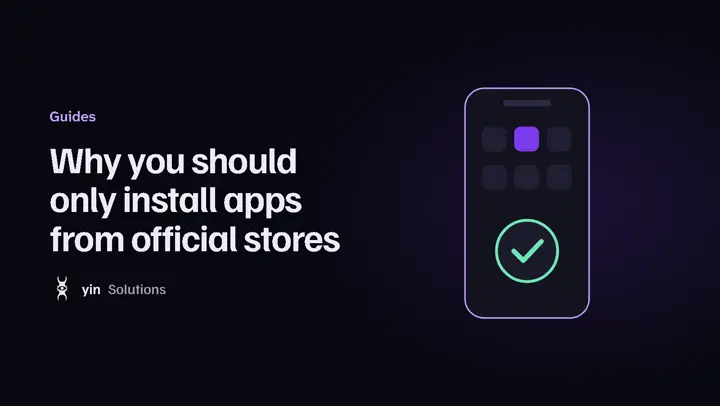 Phone with a verified app store badge