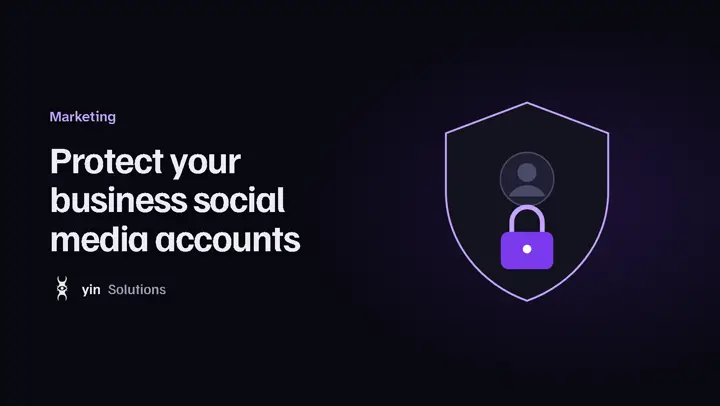 Shield illustration for social media account security